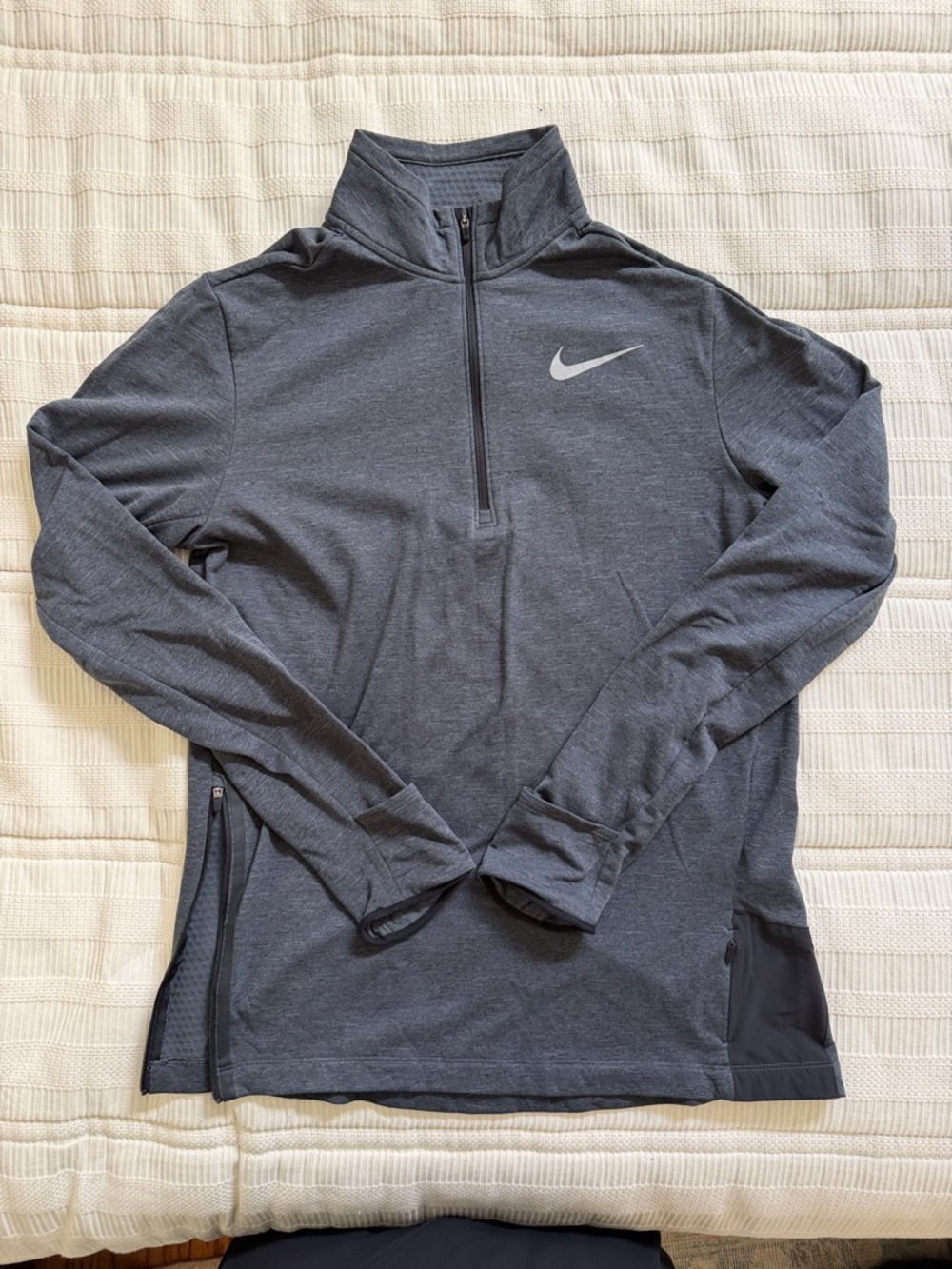 Nike Dark Gray Quarter-Zip Performance Top